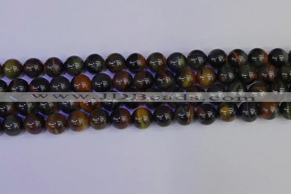 CTE1805 15.5 inches 14mm round blue iron tiger beads wholesale