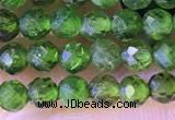 CTG1382 15.5 inches 3mm faceted round tiny diopside quartz beads