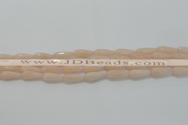 CTR96 15.5 inches 8*20mm faceted teardrop pink aventurine beads