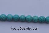 CTU01 15.5 inches 4mm round blue turquoise strand beads Wholesale