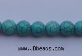 CTU05 15.5 inches 12mm round blue turquoise strand beads Wholesale