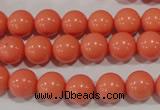 CTU1314 15.5 inches 10mm round synthetic turquoise beads