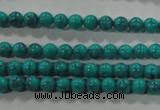 CTU1671 15.5 inches 4mm round synthetic turquoise beads