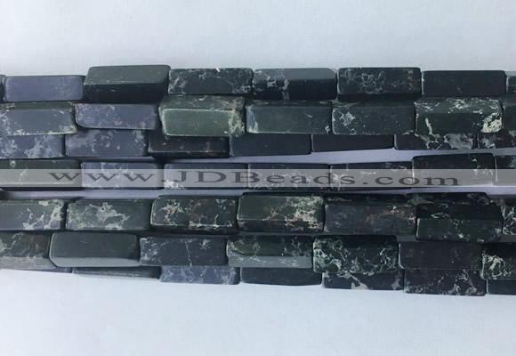 CUBS07 15 inches 4*13mm cuboid synthetic sea sediment jasper beads