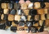 CUBS121 15 inches 12*13mm cube agate gemstone beads wholesale