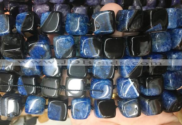 CUBS122 15 inches 12*13mm cube agate gemstone beads wholesale
