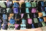 CUBS125 15 inches 12*13mm cube agate gemstone beads wholesale