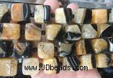 CUBS130 15 inches 14*15mm cube agate gemstone beads wholesale
