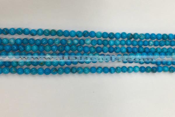 CWB856 15.5 inches 3mm round howlite turquoise beads wholesale