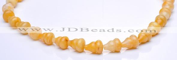 CYJ28 9*13mm calabash yellow jade gemstone beads Wholesale