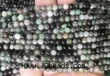 EMBS01 15 inches 4mm round emerald gemstone beads wholesale