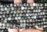 EMBS02 15 inches 6mm round emerald gemstone beads wholesale