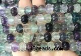 FGBS288 15 inches 8*10mm carved pumpkin fluorite gemstone beads