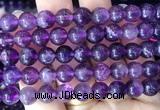 FLBS29 15 inches 8mm round purple fluorite beads wholesale