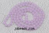 GMN04 Hand-knotted 8mm candy jade 108 beads mala necklaces