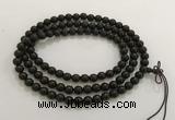 GNBS32 10mm black sandalwood 108 mala beads wrap bracelet necklace
