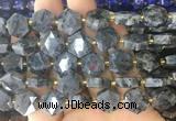 HABS29 15 inches 12mm faceted hexagon black labradorite beads wholesale