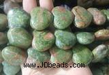 HGBS105 15 inches 28mm heart unakite gemstone beads wholesale