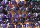 HGBS137 15 inches 15mm heart Amethyst beads wholesale