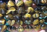 HGBS140 15 inches 15mm heart Yellow tiger eye beads wholesale