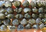 HGBS142 15 inches 15mm heart Labradorite beads wholesale