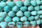 HGBS144 15 inches 15mm heart Amazonite beads wholesale