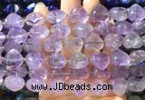 HGBS148 15 inches 15mm heart amethyst gemstone beads wholesale