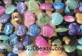HGBS156 15 inches 20*20mm heart Agate gemstone beads wholesale