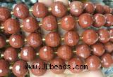 LSBS09 15 inches 16mm faceted round red jasper beads wholesale