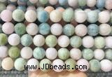 LSBS1000 15 inches 14mm round morganite gemstone beads wholesale