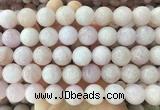 LSBS1003 15 inches 16mm round morganite gemstone beads wholesale
