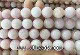 LSBS1004 15 inches 18mm round morganite gemstone beads wholesale