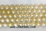 LSBS158 15 inches 16mm round citrine gemstone beads wholesale