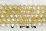 LSBS159 15 inches 16mm round crackle citrine gemstone beads wholesale