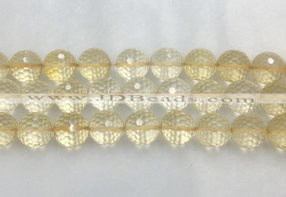 LSBS160 15 inches 18mm faceted round citrine gemstone beads wholesale