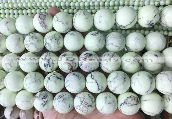 LSBS164 15 inches 16mm round Lemon turquoise beads wholesale