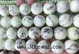 LSBS166 15 inches 20mm round Lemon turquoise beads wholesale