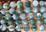 LSBS21 15 inches 16mm faceted round tree agate beads wholesale