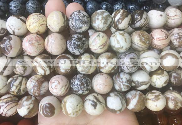 LSBS210 15 inches 16mm round australian zebra jasper gemstone beads wholesale