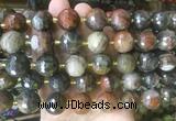 LSBS219 15 inches 16mm faceted round wooden jasper beads wholesale