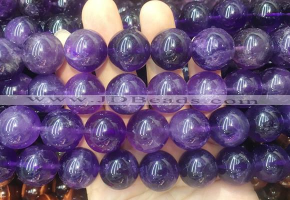 LSBS224 15 inches 18mm round Amethyst gemstone beads wholesale