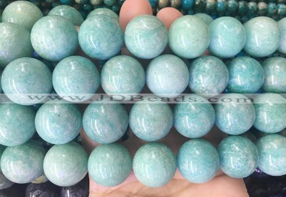 LSBS228 15 inches 20mm round amazonite gemstone beads wholesale