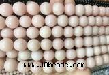 LSBS230 15 inches 14mm round pink opal gemstone beads wholesale