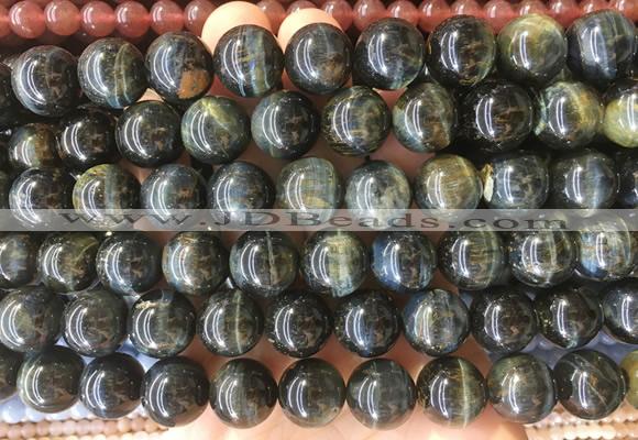 LSBS231 15 inches 14mm round blue tiger eye gemstone beads wholesale
