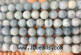 LSBS233 15 inches 14mm round aquamarine gemstone beads wholesale