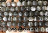 LSBS235 15 inches 14mm round black sunstone gemstone beads wholesale