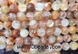 LSBS239 15 inches 14mm round red gum flower crystal beads wholesale