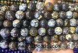 LSBS242 15 inches 14mm round ocean agate gemstone beads wholesale
