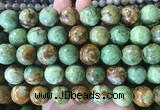 LSBS247 15 inches 16mm round green opal gemstone beads wholesale