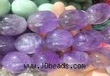 LSBS252 7.5 inches 22*30mm - 25*35mm nuggets amethyst gemstone beads wholesale